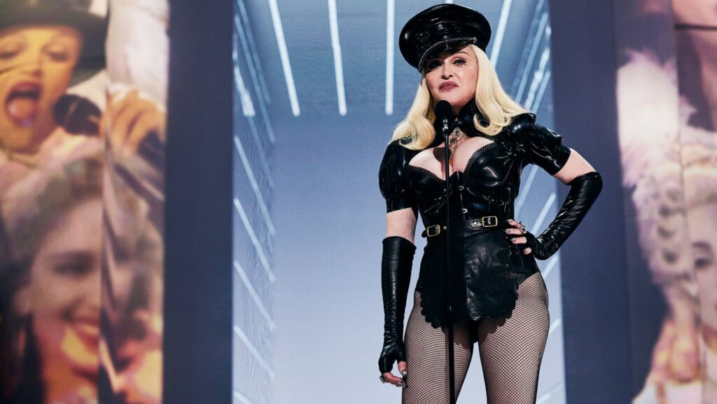 Madonna on Video Music Awards stage